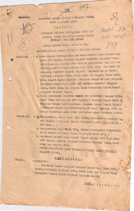 Peraturan daerah Tk I Sulteng ttg Kedudukan Keuangan Ketua, Wakil Ketua dan anggota DPRD Tk I Sul...