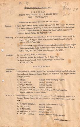 Keanggotaaan Keputusan GKDH Tk I Sulteng ttg Usul Pengangkatan dan Pemberhentian Ketua, Anggota-a...