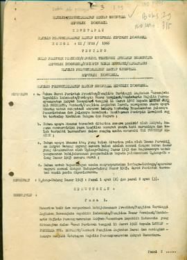 Ketetapan MPRS RI tentang Surat Perintah Presiden/Panglima Tertinggi Angkatan Bersenjata RI/Pemim...