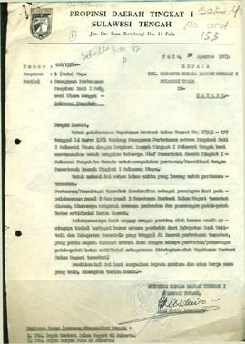 Pembagian  Wilayah untuk pelaksanaan keputusan Menteri Dalam Negeri No. : 185.5-197 tgl 14-3-1981...