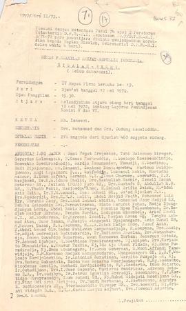 Melanjutkan Acara Siang Hari Tgl 12 Mei 1972 Tentang Laporan Peninjauan Komisi V dan VI  No : 179...