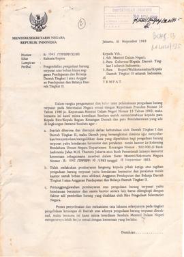 Instruksi GKD TK I Sulteng tentang Penerapan Manual Tata Surat dan Pedoman Penyusunan Kearsipan D...