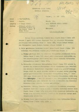 Petunjuk pelaksanaan instruksi Menteri Dalam Negeri No. : 6 tahun 1983 ttg penetapan Desa dan Kel...
