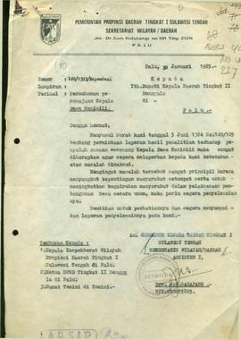 Permohonan peremajaan kepala desa Maninili   No. : 140/0323/Ropemdes