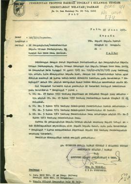 SK pengangkatan / pemberhentian kepala urusan pembangunan, keuangan dan umum desa Saulowe  No.: 1...